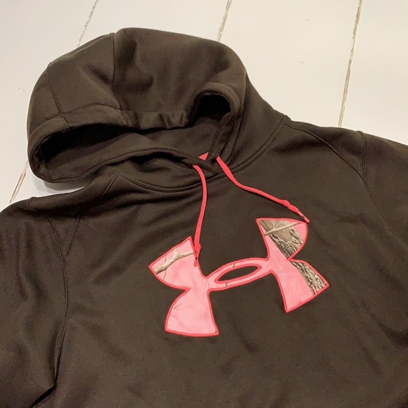 UNDER ARMOR CAMO HOODIE. LARGE. - Picture 2 of 3